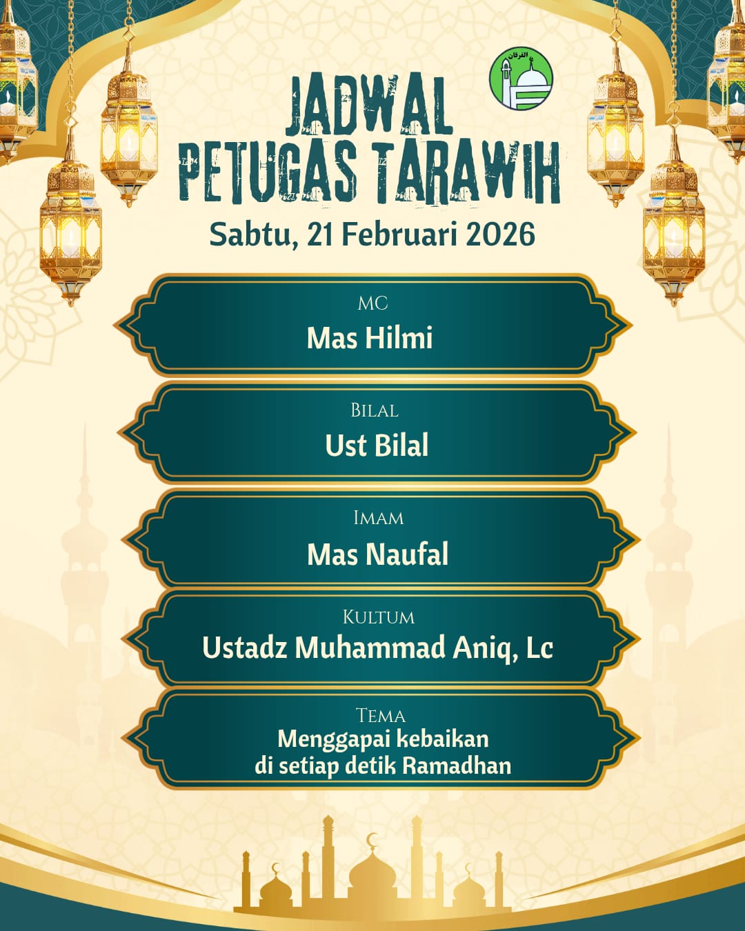 Kultum Tarawih 4 Ramadhan