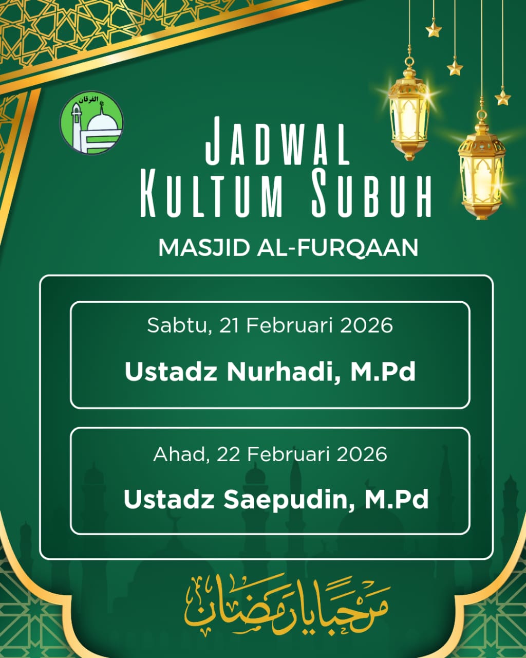 Kultum Subuh 4 Ramadhan